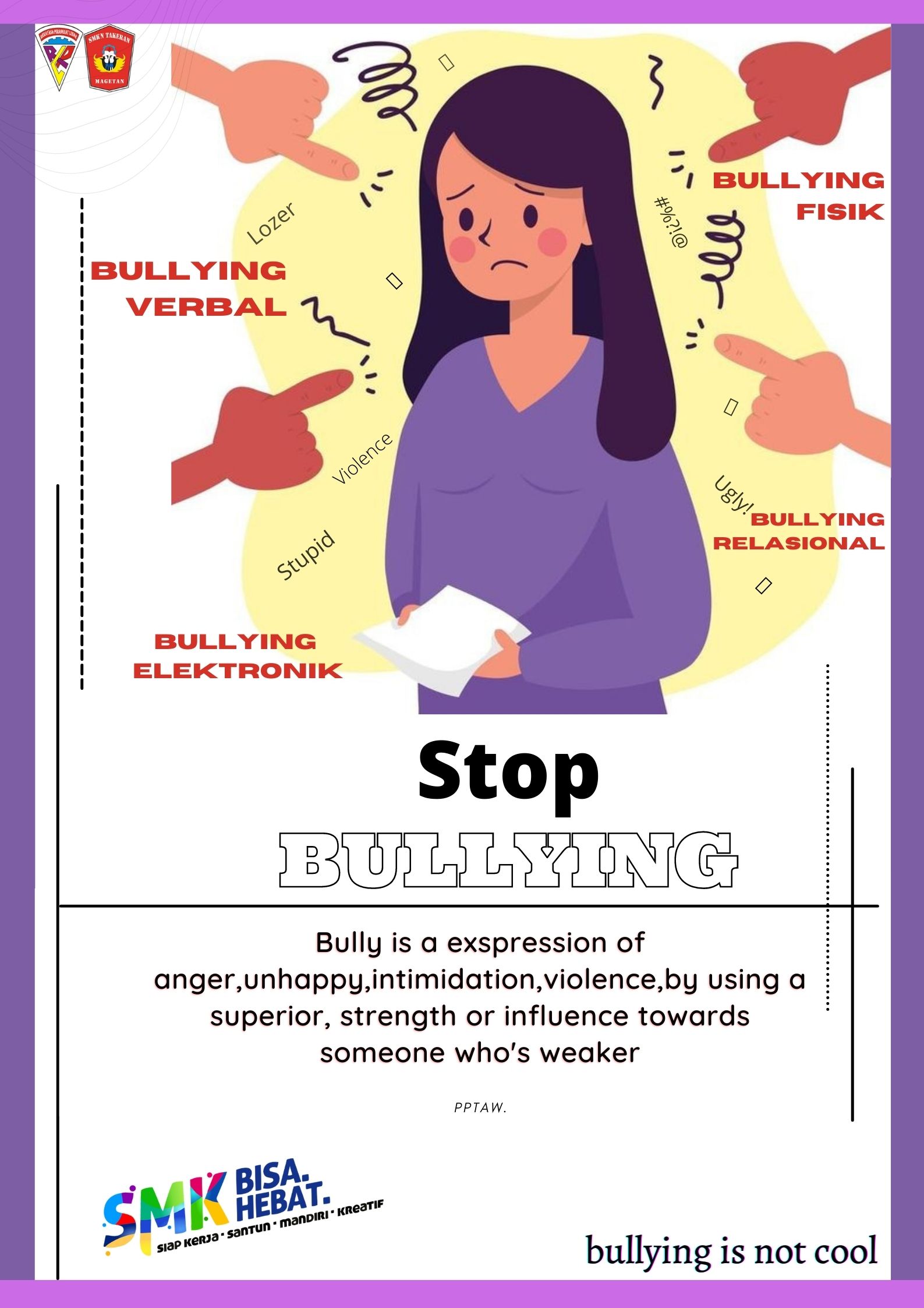 Contoh poster stop bullying